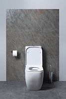 Allen Brau Infinity Чаша напольного унитаза 35,5x66 см каскадный смыв, цвет: белый глянцевый 4.21001.20