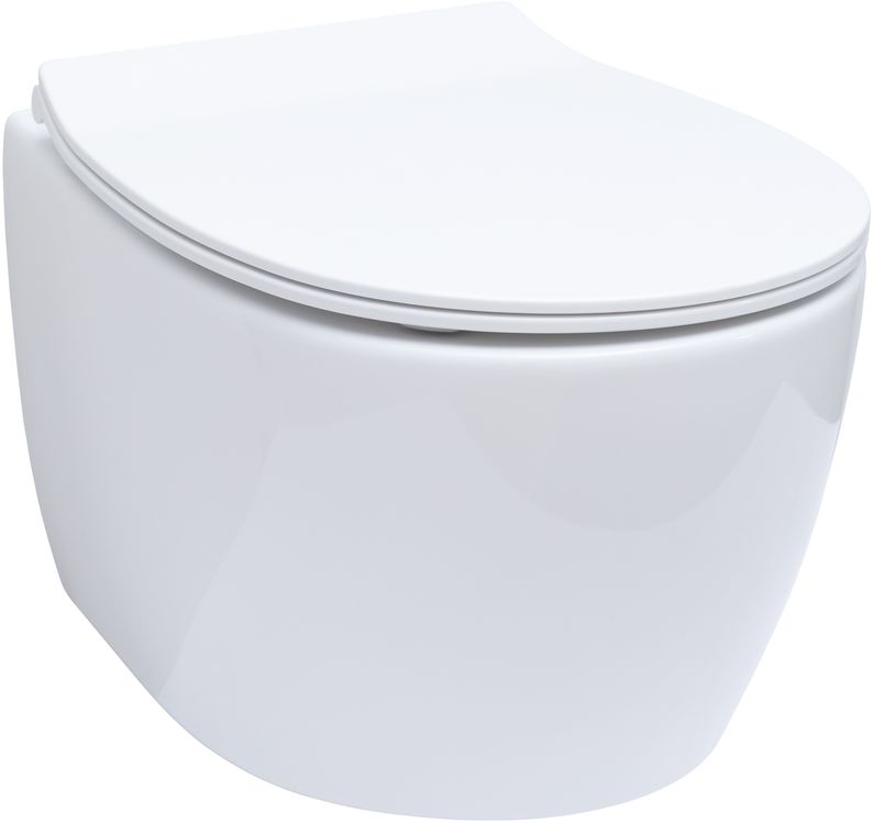 Allen Brau Fantasy Чаша подвесного унитаза 36,3x51 см каскадный смыв, цвет: белый глянцевый 4.11004.20