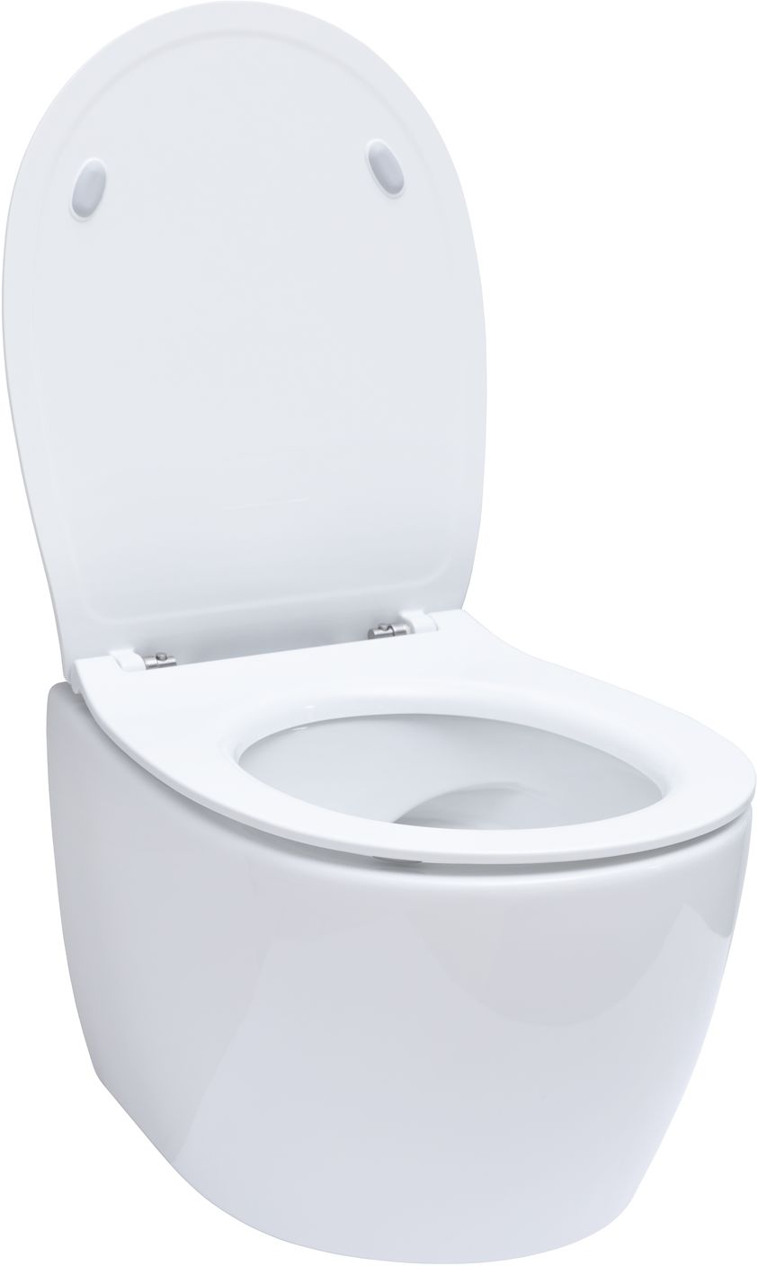 Allen Brau Fantasy Чаша подвесного унитаза 36,3x51 см каскадный смыв, цвет: белый глянцевый 4.11004.20