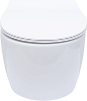 Allen Brau Fantasy Чаша подвесного унитаза 36,3x51 см каскадный смыв, цвет: белый глянцевый 4.11004.20