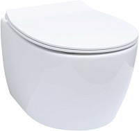 Allen Brau Fantasy Чаша подвесного унитаза 36,3x51 см каскадный смыв, цвет: белый глянцевый 4.11004.20