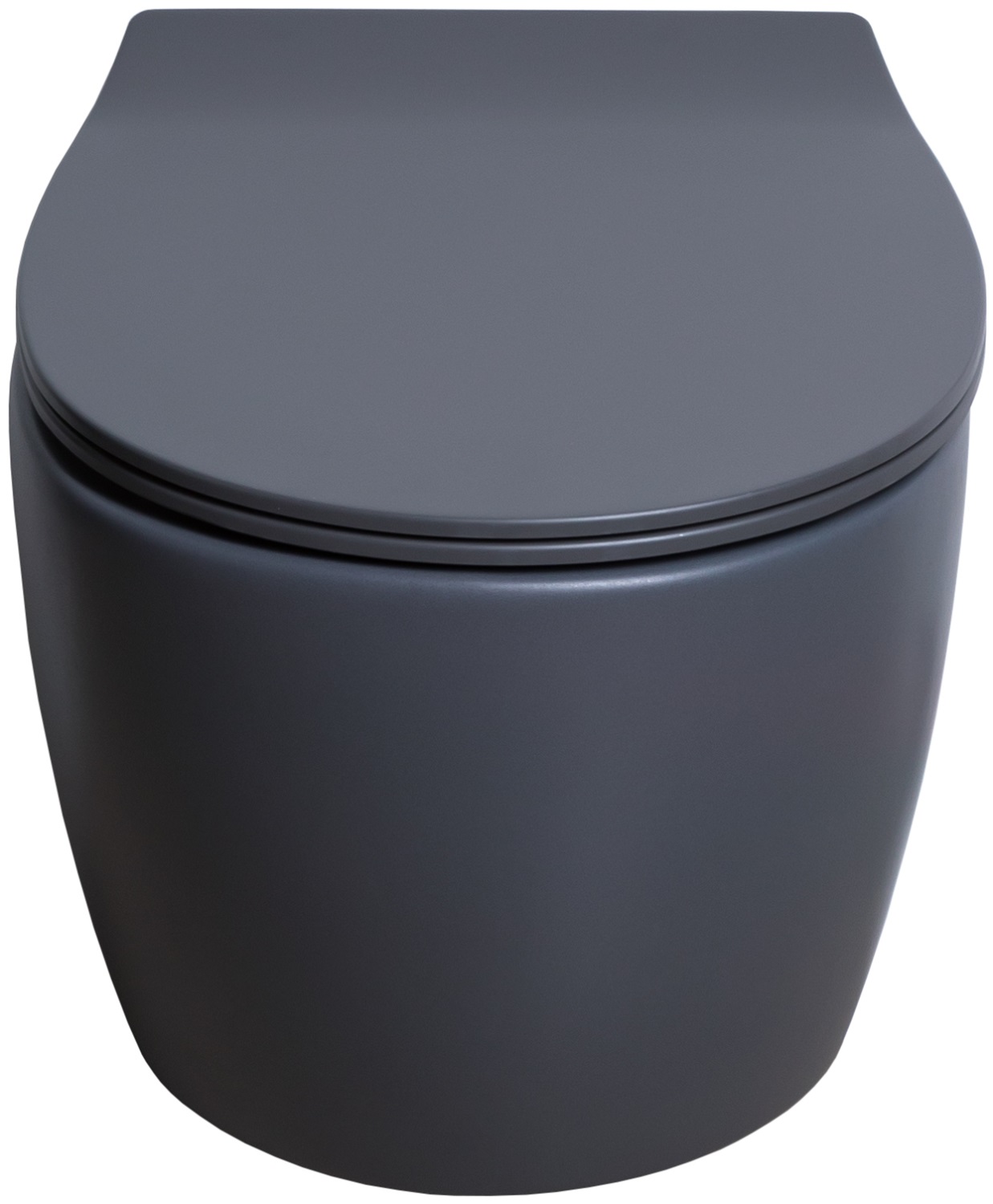 Allen Brau Fantasy Чаша подвесного унитаза 36,3x51 см каскадный смыв, цвет: антрацит 4.11004.AN