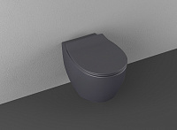 Allen Brau Fantasy Чаша подвесного унитаза 36,3x51 см каскадный смыв, цвет: антрацит 4.11004.AN