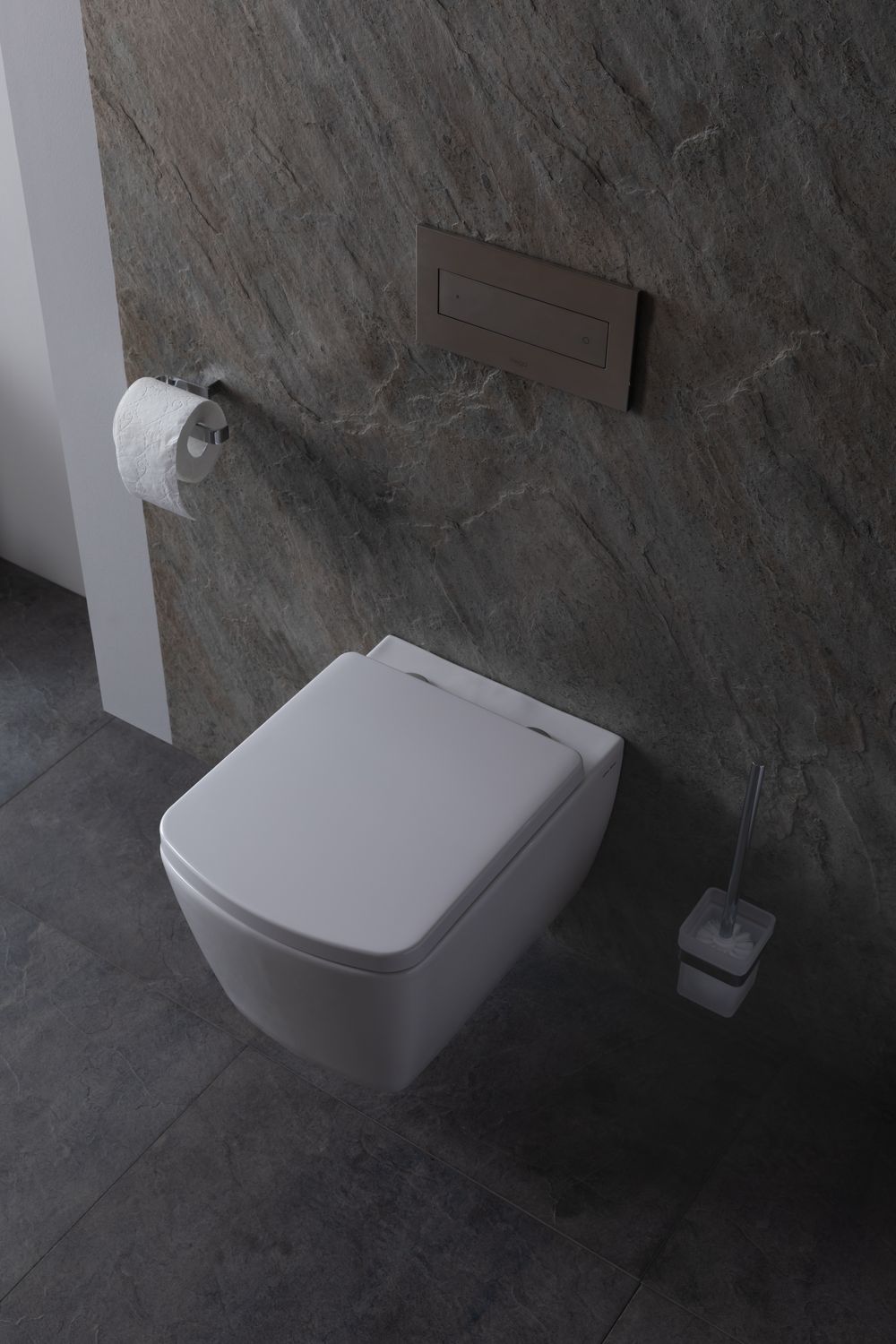 Allen Brau Liberty Чаша подвесного унитаза 36x50 см каскадный смыв, цвет: белый глянцевый 4.33004.20