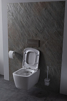 Allen Brau Liberty Чаша подвесного унитаза 36x50 см каскадный смыв, цвет: белый глянцевый 4.33004.20