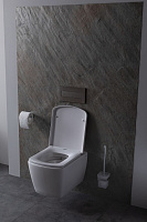 Allen Brau Liberty Чаша подвесного унитаза 36x50 см каскадный смыв, цвет: белый глянцевый 4.33004.20