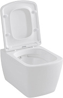 Allen Brau Liberty Чаша подвесного унитаза 36x50 см каскадный смыв, цвет: белый глянцевый 4.33004.20