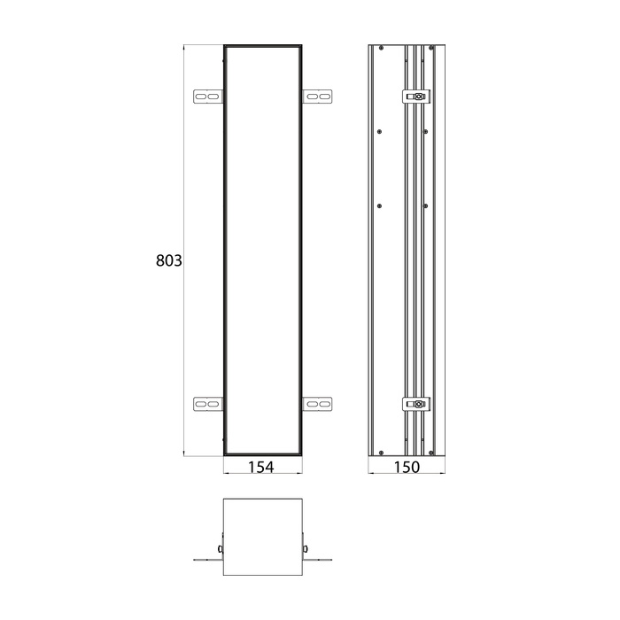 Emco Asis Module 2.0 Встр. модуль для туалета 15,4х15xh80,3 cм, держатель т/б, ёршик 9756 110 10