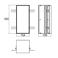Emco Asis Plus Модуль для унитаза встраиваемый 33,2 cм, под укладку плиткой 9756 110 03