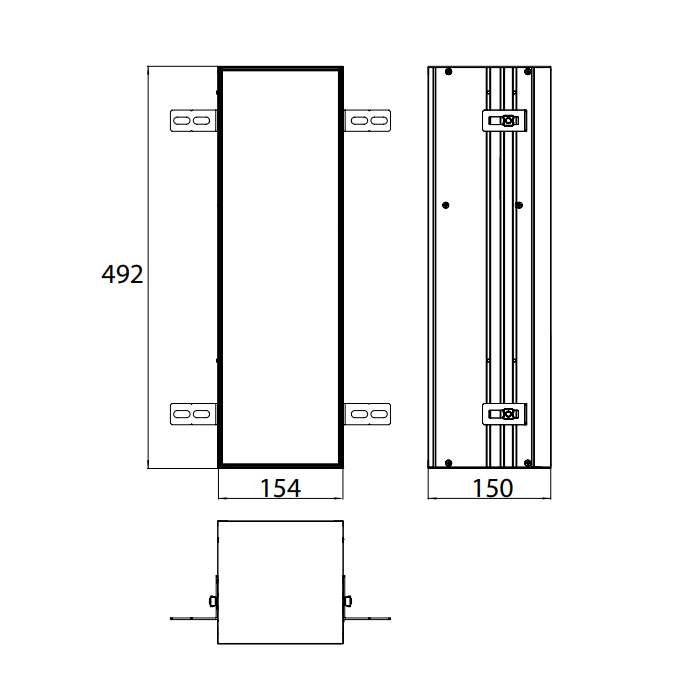 Emco Asis Plus Модуль для унитаза встраиваемый 49,2 cм, левый, под укладку плиткой 9756 110 04