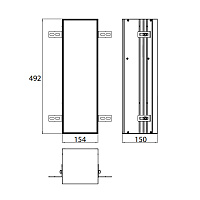 Emco Asis Plus Модуль для унитаза встраиваемый 49,2 cм, левый, под укладку плиткой 9756 110 04