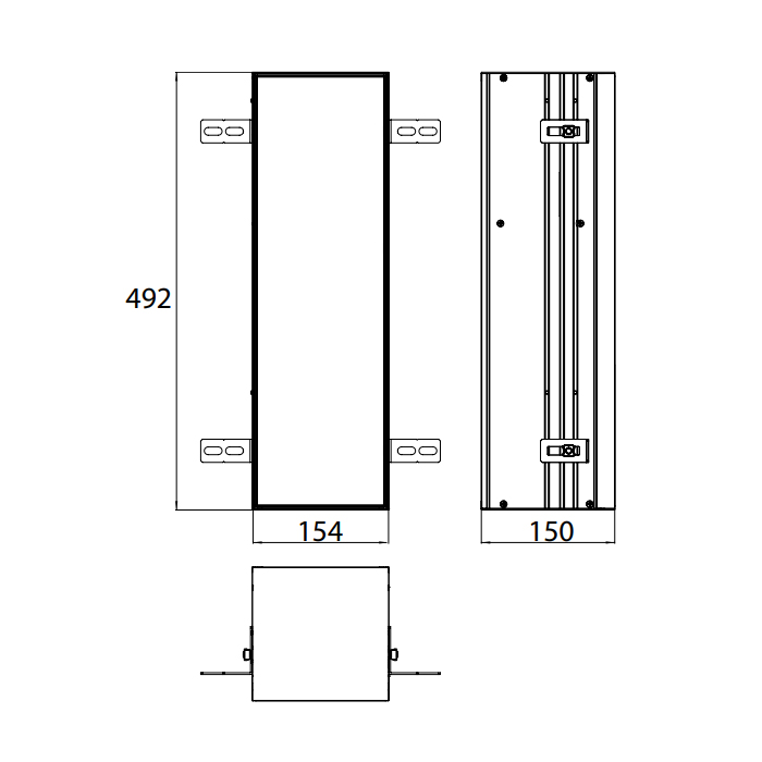 Emco Asis Plus Модуль для унитаза встраиваемый 49,2 cм, правый, под укладку плиткой 9756 110 05