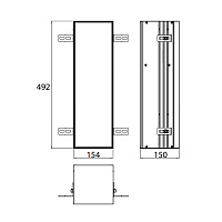 Emco Asis Plus Модуль для унитаза встраиваемый 49,2 cм, правый, под укладку плиткой 9756 110 05