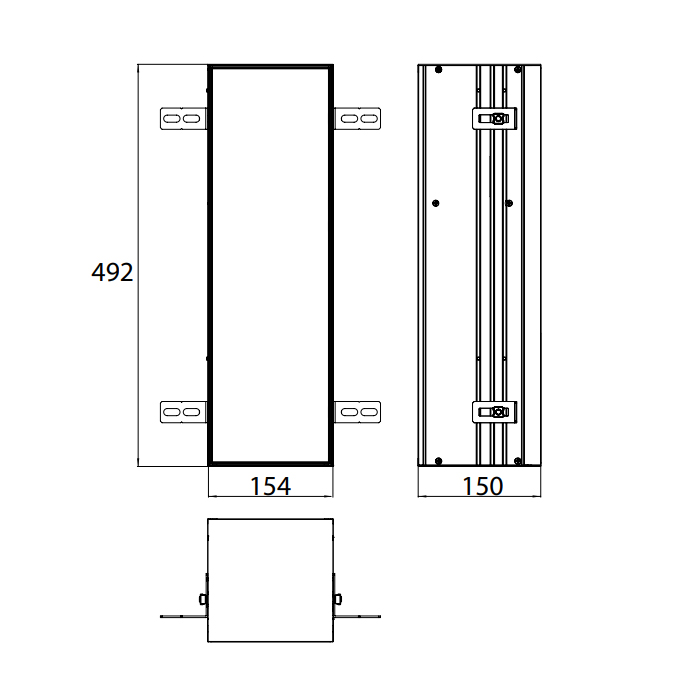 Emco Asis Plus Модуль для унитаза встраиваемый 49,2 cм, под укладку плиткой 9756 110 09