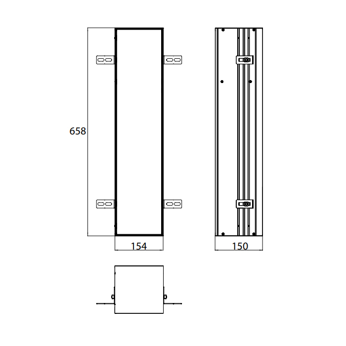 Emco Asis Plus Модуль для унитаза встраиваемый 65,8 cм, под укладку плиткой 9756 110 07
