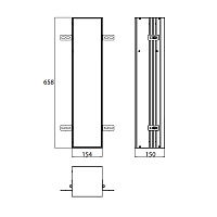 Emco Asis Plus Модуль для унитаза встраиваемый 65,8 cм, под укладку плиткой 9756 110 07