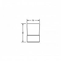 Jorger Exal Стакан, настольный, цвет: золото 632.00.046.020