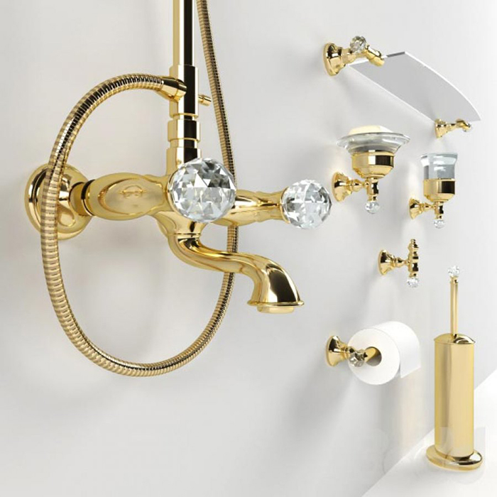 Webert Karenina Крючок для полотенец, цвет: бронза/кристалл Swarovski KA500401065