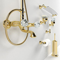 Webert Karenina Крючок для полотенец, цвет: бронза/кристалл Swarovski KA500401065