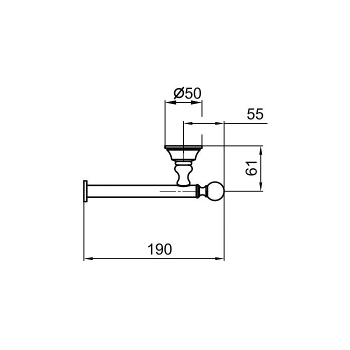 Webert Karenina Держатель туалетной бумаги, цвет: бронза/кристалл Swarovski KA500801065