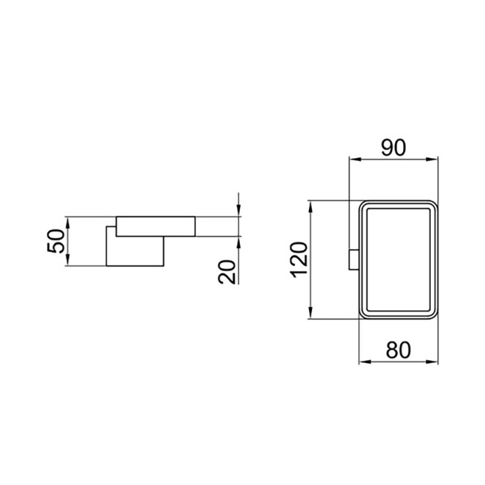 Webert Living Мыльница керамическая с настенным держателем, цвет: черный матовый LV500101560