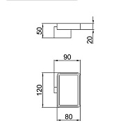 Webert Living Мыльница с керамической чашей, настенная, цвет: никель LV500101345