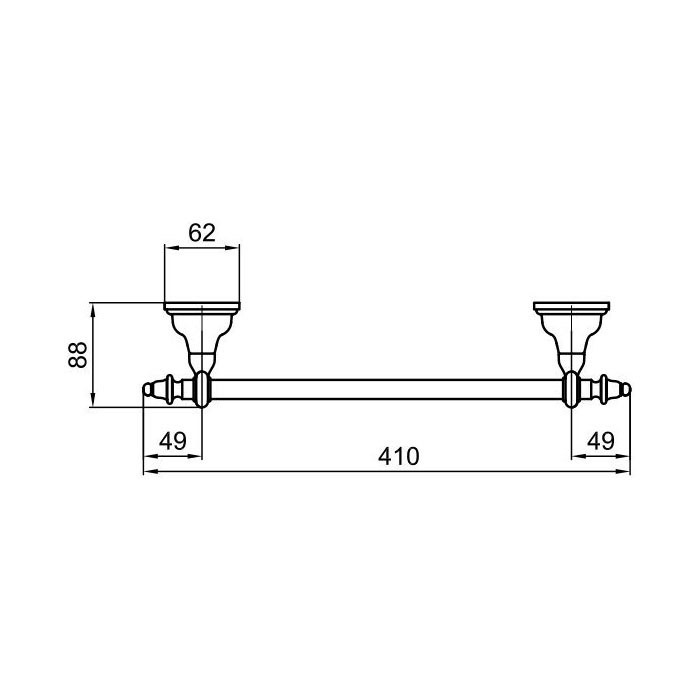 Webert Ottocento Держатель для полотенец, цвет: золото AM500501010