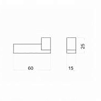 Webert Pegaso Крючок, подвесной, цвет: хром PE500401015