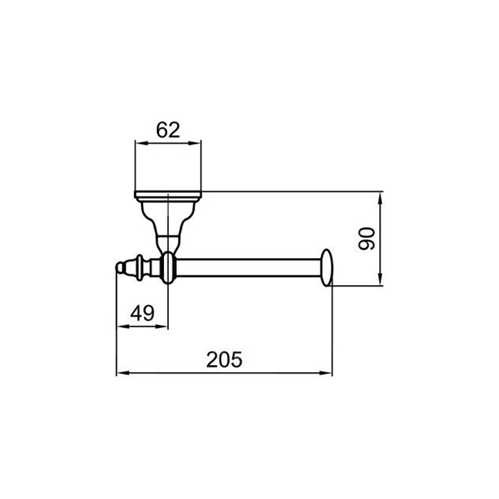 Webert Ottocento Держатель туалетной бумаги, цвет: бронза AM500801065