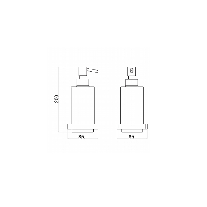 Webert Pegaso Дозатор для жидкого мыла, подвесной, цвет: золото PE500201010