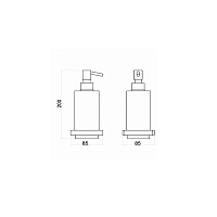 Webert Pegaso Дозатор для жидкого мыла, подвесной, цвет: золото PE500201010