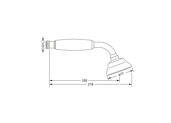 Jorger Rainheaven Ручной душ, цвет: хром 649.13.335.000