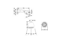 Jorger Rainheaven Верхний душ, цвет: хром 649.13.650.000