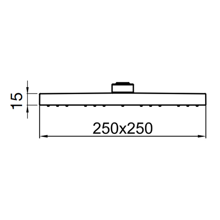 Webert Comfort Верхний душ Ø25 см, цвет: хром AC1012015PVC