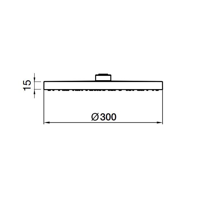 Webert Comfort Верхний душ d30 см, цвет: черный матовый AC1010560BRASS