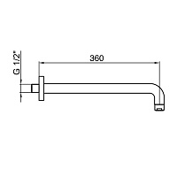 Webert Comfort Кронштейн для верхнего душа, цвет: хром AC1022015