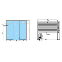 Effegibi Sky Био-Сауна 230x200h211 см, цвет осина термообработанная BI 55 21 0018