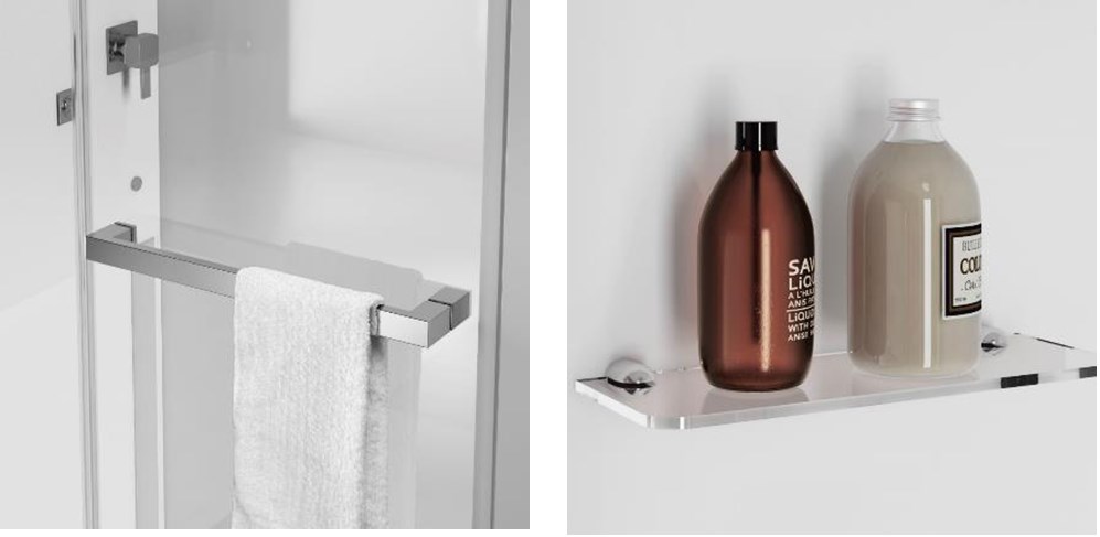 Jacuzzi Bali Душевая кабина, 120x80xh220 см, установка в любой угол, цвет белый/хром BAL12220120