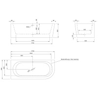 Knief Wall Corner R Ванна из Acrylic угловая 180х80 см, левая, с щельевым переливом, цвет: белый 0100-277-R