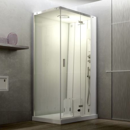 Jacuzzi Cloud 140 Base Душевая кабина, 140x90xh220 см, Sx,  цвет белый/хром 9448-309A Sx
