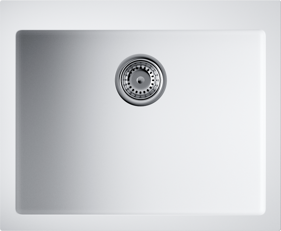 Omoikiri Bosen 61-WH Кухонная мойка Tetogranit 61x50 см, цвет: белый 4991212