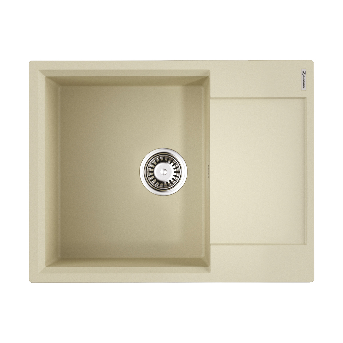 Omoikiri Daisen 65-BE Кухонная мойка Artgranit 65x51 см, цвет: ваниль 4993678