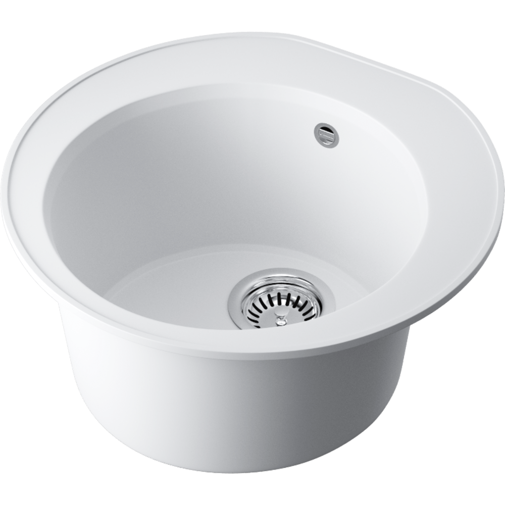 Omoikiri Miya 50-R-WH Кухонная мойка Tetogranit 50,5x49 см, цвет: белый 4993506