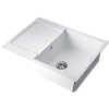 Omoikiri Sakaime 68-WH Кухонная мойка Tetogranit 68x50 см, цвет: белый 4993126