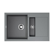 Omoikiri Sakaime 78-2-GR Кухонная мойка Tetogranit 78x50 см, цвет: leningrad grey 4993559