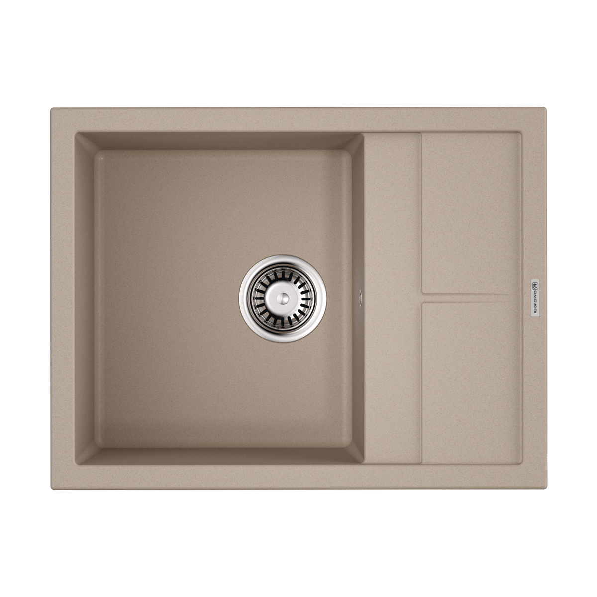 Omoikiri Sumi 65-SA Кухонная мойка Tetogranit 65x50 см, цвет: бежевый 4993672