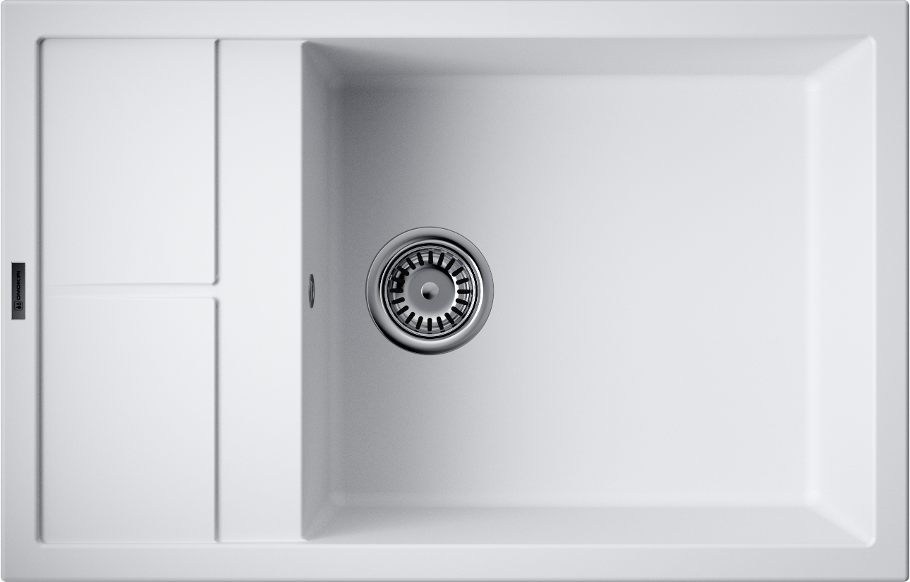 Omoikiri Sumi 78-LB-WH Кухонная мойка Tetogranit 78x50 см, цвет: белый 4993722