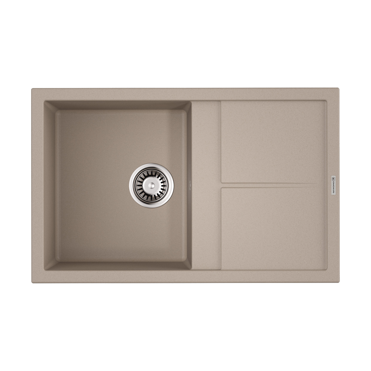 Omoikiri Sumi 79-SA Кухонная мойка Tetogranit 79x50 см, цвет: бежевый 4993664