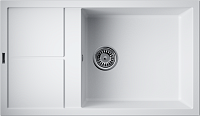 Omoikiri Sumi 86-WH Кухонная мойка Tetogranit 86x50 см, цвет: белый 4993649