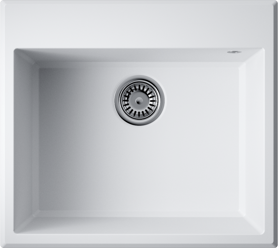 Omoikiri Tedori 57-WH Кухонная мойка Tetogranit 57x51 см, цвет: белый 4993983